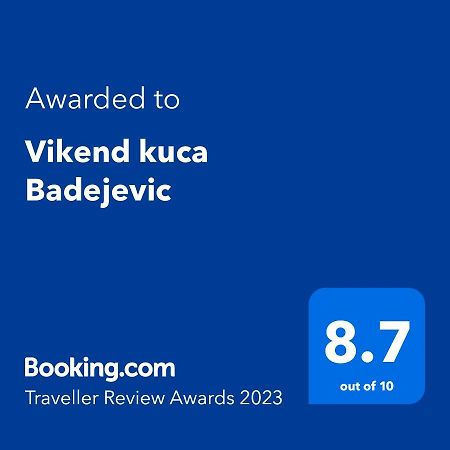 Vikend kuca Badejevic Villa Plavna Eksteriør billede